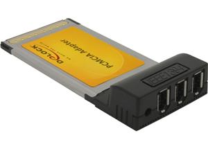 Adaptador PCMCIA 3xFireWire