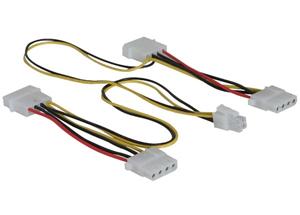 Adaptador P4 2x4Pin 5¼" + 4PinP4
