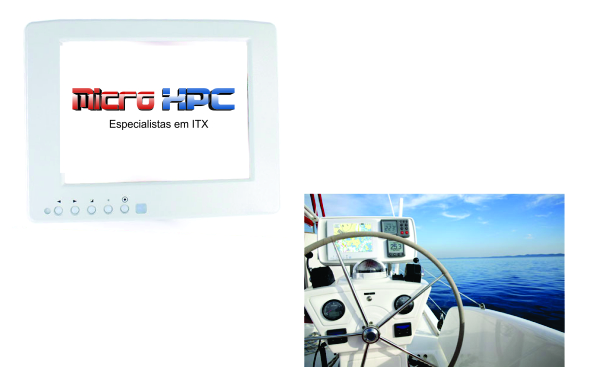 Monitor TFT CTF846-SLWP - VGA 8.4" Video (600 nits) - Resistente à água ! (Norma IP67)